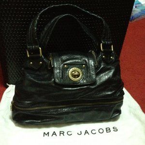 MBMJ Super Posh K Satchel in Navy (but really looks black) - price is Firm